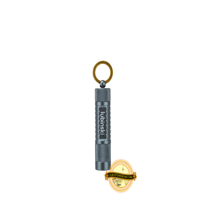 LUBINSKI 011 2 IN 1 ALLOY CIGAR PUNCH & PIERCER GREY
