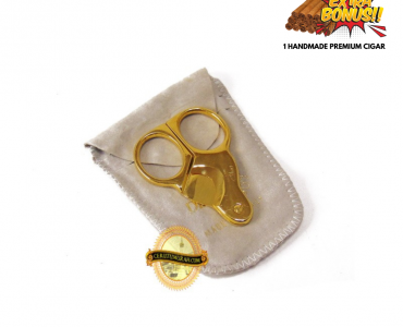 GOLD PLATED CIGAR SCISSOR